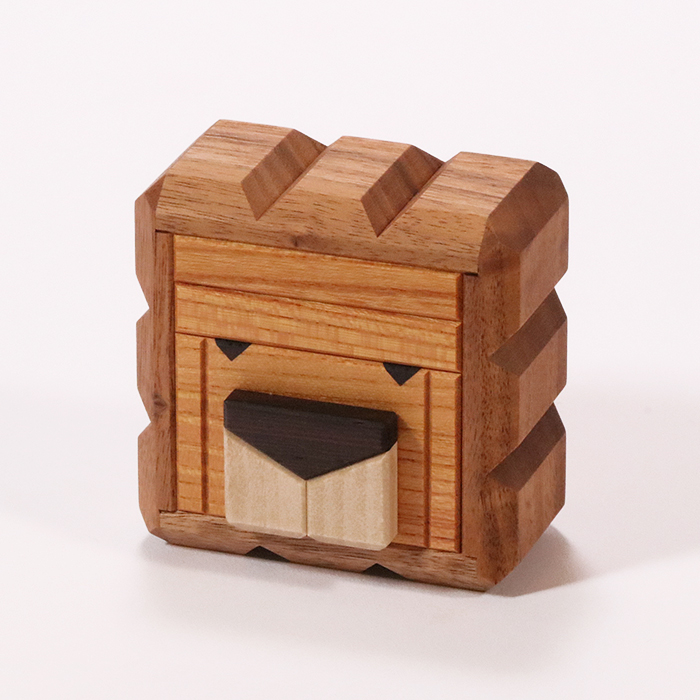銭箱　カラクリBOX 鍵付き アングリーライオン | からくり箱